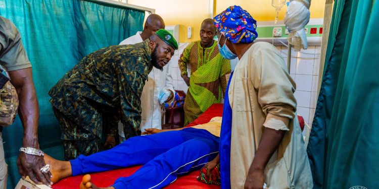 Visite de soutien aux blessés : La mission gouvernementale est toujours à N’zérékoré