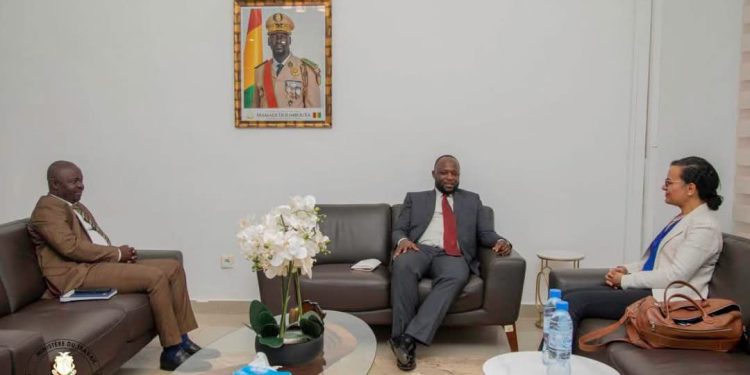 Renforcement de la Coopération : Le Ministre François Bourouno rencontre Madame Heba Elgazzaar de la Banque Mondiale