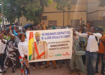Les enseignants contractuels de Conakry réclament leur intégration à la fonction publique