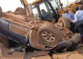 Conakry : Accident de route à Kissosso, des blessés et des engins endommagés