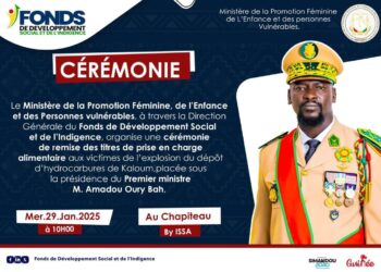 Conackry : Remise des titres de prise en charge alimentaire aux victimes de l&rsquo;explosion de Kaloum