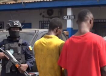 Conakry : Deux présumés bandits récidivistes présentés à la presse ce mardi à Kaloum