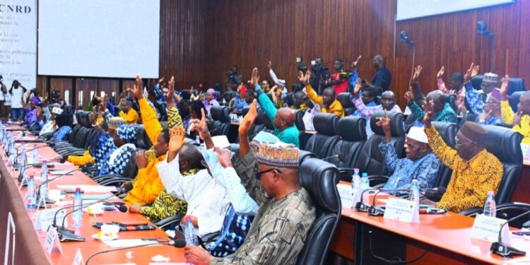 Présentation du projet de Constitution : convocation des Conseillers nationaux en séance plénière