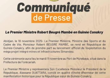 Diplomatie: le Premier Ministre ivoirien à Conakry 